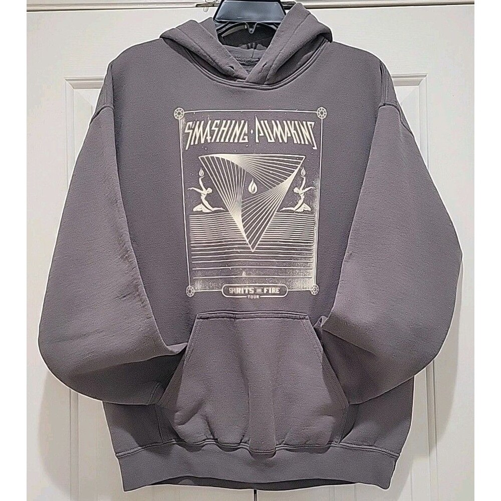 Smashing Pumpkins Spirits on Fire Hoodie Men's Gray Size North American Tour M/L